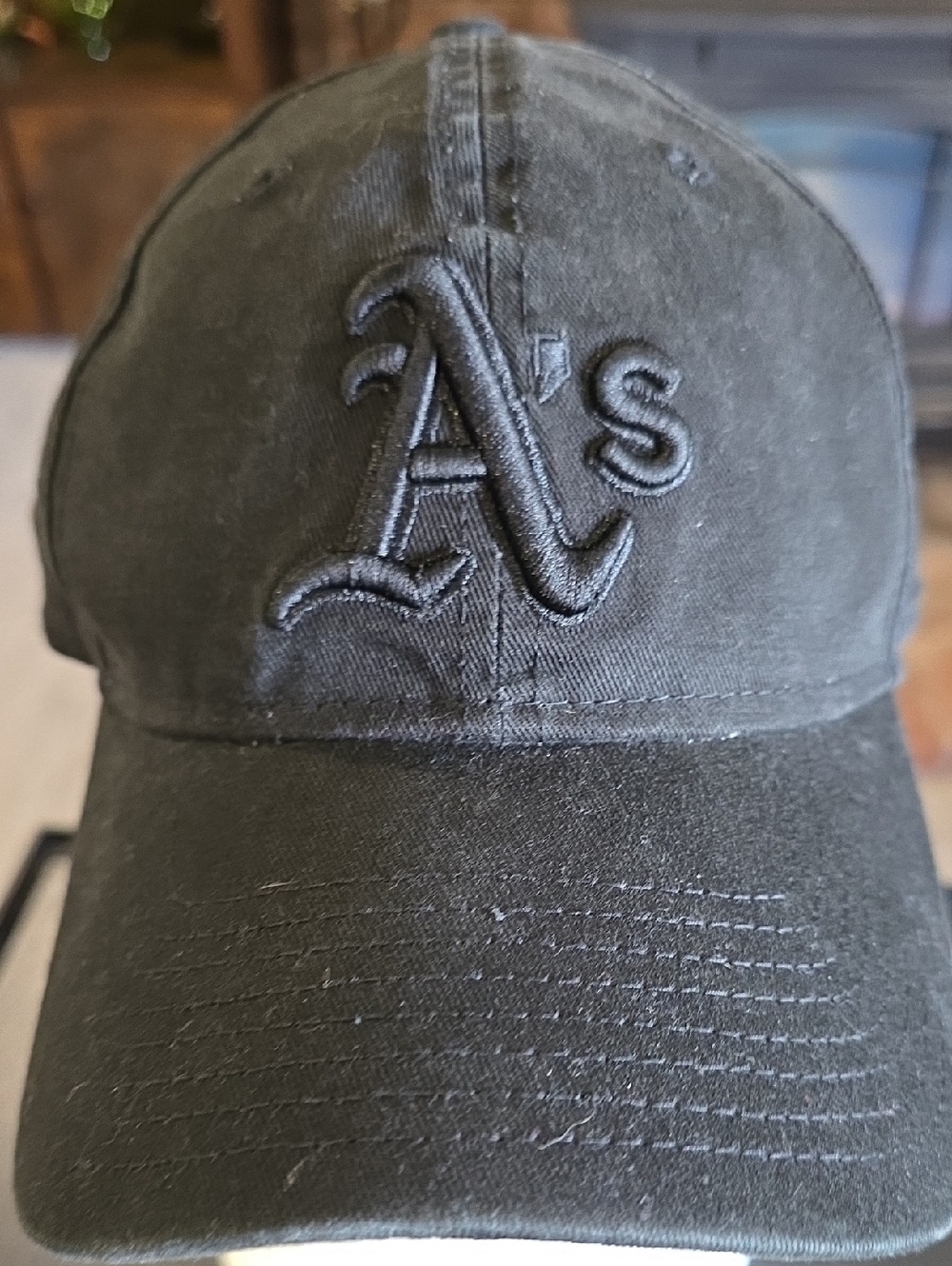 New Era Oakland A's Athletics Baseball Hat Black 9Twenty Adjustable OSFM